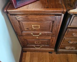 Wooden file cabinet