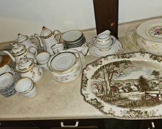 Johnson Brothers Friendly Village Serving platter and tea set