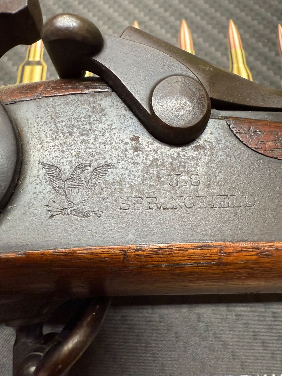 Springfield model 1884 made in the early 19th century US military used in the Spanish American war.