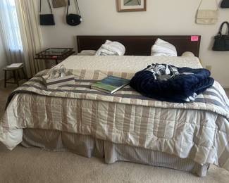 King size MCM Headboard and frame