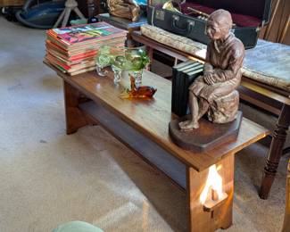 The house is filled with beautiful handmade woodwork and one-of-a-kind pieces.