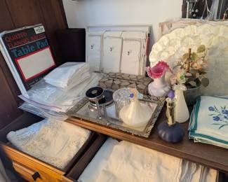 Lots of lace and linen