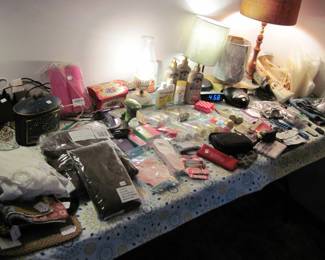 Bathroom Items, Lotion/s, Hair Product/s, Shower items, Lamp/s