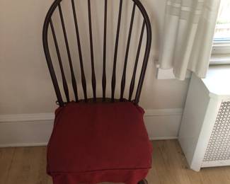 Windsor style chairs clean & tight! 39 tall back ... seat 15" seat height 17"