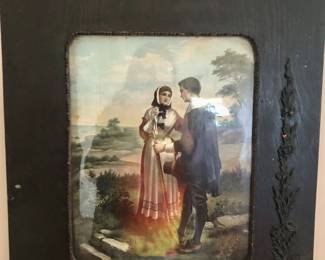 Colorful print in beautiful frame