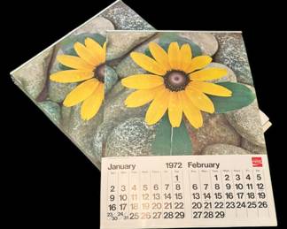1972 CocaCola Nature Print Calendars