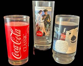 World War II CocaCola Collectible Glass