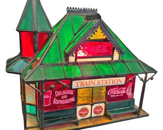 CocaCola Train Station Stained Glass