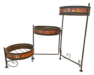 Tiered Mosaic Pie Stand