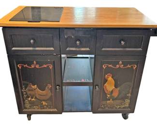 Hand Painted Kitchen IslandButler