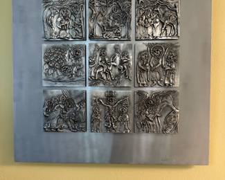 DON DRUMM 9 tiles that depict the life of Jesus Christ