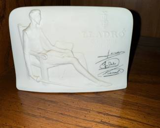 Lladro Collectors Don Quixote Porcelain Bisque Signed Shellback 1985