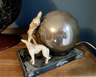 Restoration project - Cast iron TV lamp w/ globe