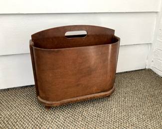 1930's Bent Wood Magazine Rack