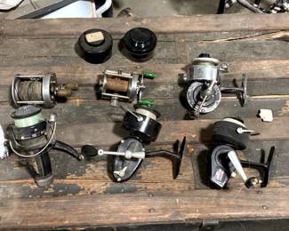 Selection of vintage reels