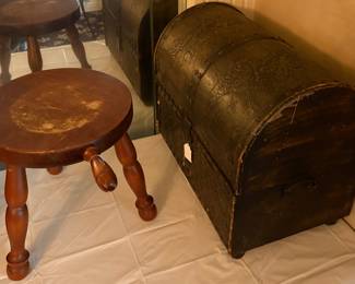 Milking Stool • Vintage Chest 