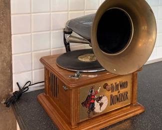 Budweiser Replica Phonograph Record Player “To The World & Budweiser” 