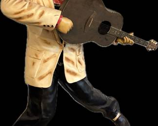 6’ (foot) Lifesize Fiberglass Elvis (w/ base) & Ovation Guitar 
