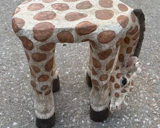 Giraffe Footstool