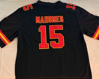Patrick Mahomes Signed / Autographed Jersey QB Kansas City Chiefs Football NFL Memorabilia Super Bowl Champs