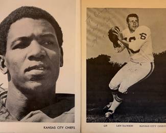 Autographed Otis Taylor & Len Dawson