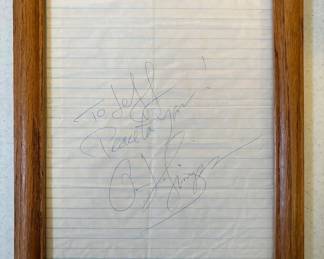 OJ Simpson Autograph Framed 