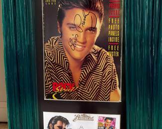 Framed New In Package Elvis Presley Rock & Rock Memorabilia Magazine