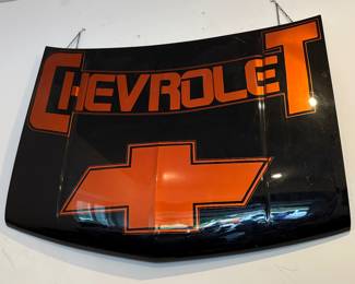Large Actual 1990’s Chevrolet Chevy Silverado Truck Hood Wall Hanger Mancave Workshop
