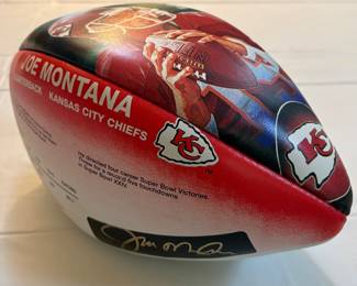 Joe Montana Autographed Football