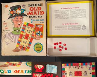 Vintage USA Deluxe Old Maid Game Set