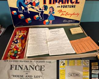 Vintage Board Game - © 1936 Finance and Fortune by Parker Brothers Inc