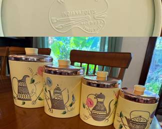 Vintage 50’s Ransburg USA Cannister Set