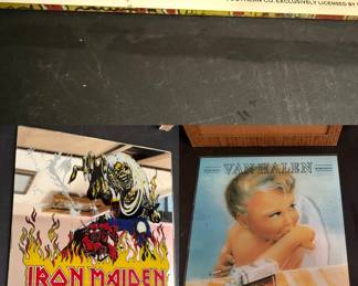 Iron Maiden Mirror 1982 Vintage Carnival
Prize Transylvania glass
Vintage Van Halen Carnival Glass Mirror