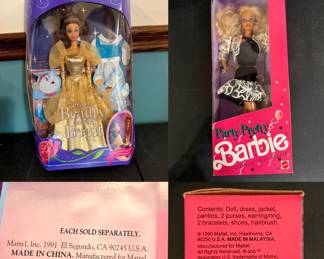 1991 Disney Classic Mattel Belle
1990 Party Pretty Barbie Mattel