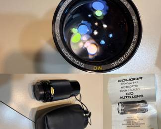 Soligor 80-200mm/F4.5 Multicoated Zoom + Macro C/D Auto Lens