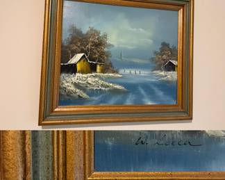 Original Framed Painting signed W. Locca