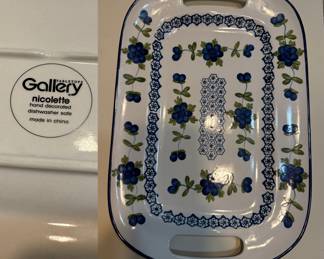 Nicolette 17" Oval Serving Platter by Tabletops Gallery Unlimited
