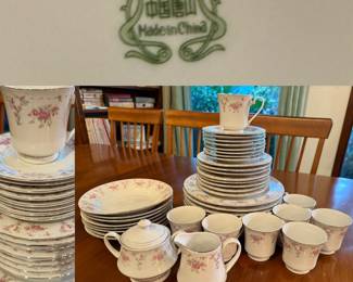 Vintage “GRANNY SHIC” Old China Stamp 5 pc Place Setting Service for 8
