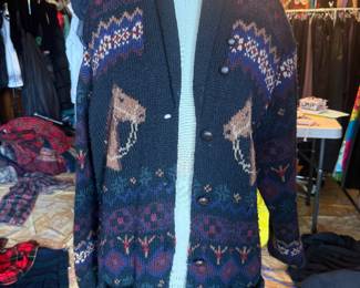 Ralph Lauren Horse Themed Sweater
