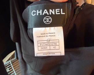 Chanel Dress Size 42 Black