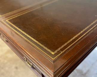 Gold Embossed Leather Top