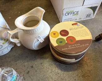 MCCOY PITCHER 2 BILL GAITHER COLLECTION PLATES