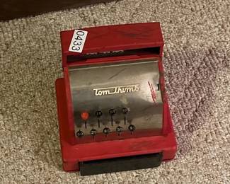 METAL TOM THUMB CHILDRENS CASH REGISTER