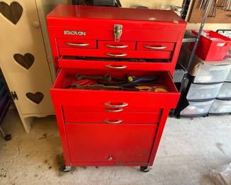 STACKON ROLLING TOOL CHEST AND CONTENTS
