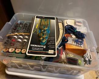 2 TOTES OF SEWING ITEMS