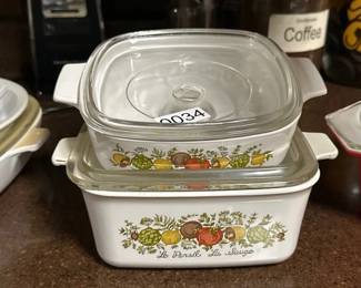 SPICE OF LIFE CORNING WARE DISHES