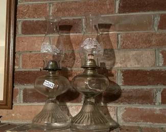 TWO OIL LAMPS