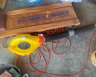 BLOWER, EXTENSION CORD, CREEPER