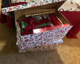 2 BOXES OF CHRISTMAS ITEMS