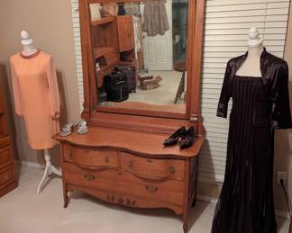 Oak Dresser with mirror
